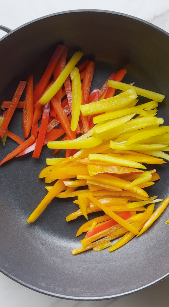 sliced bell peppers